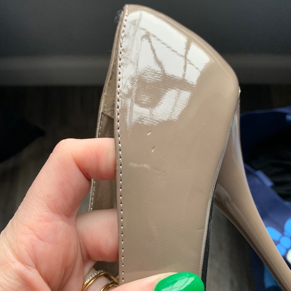 Worn once to a wedding! Nude platform heels! - Picture 6 of 7